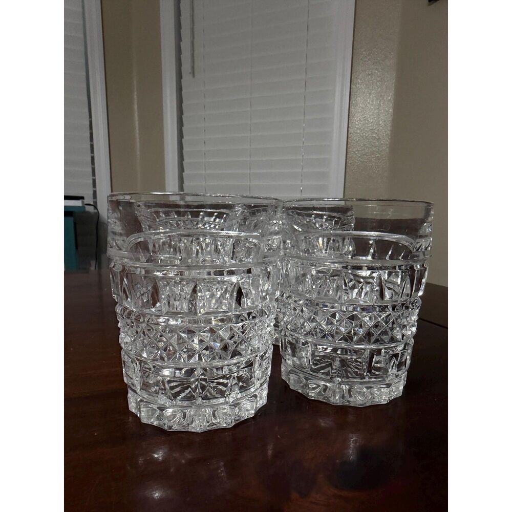 Bohemia Crystal -Crystalex "GLASGOW" Old Fashioned Glasses Set 4